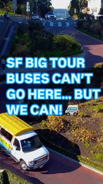 Small tour van exclusive SF street access advantage
